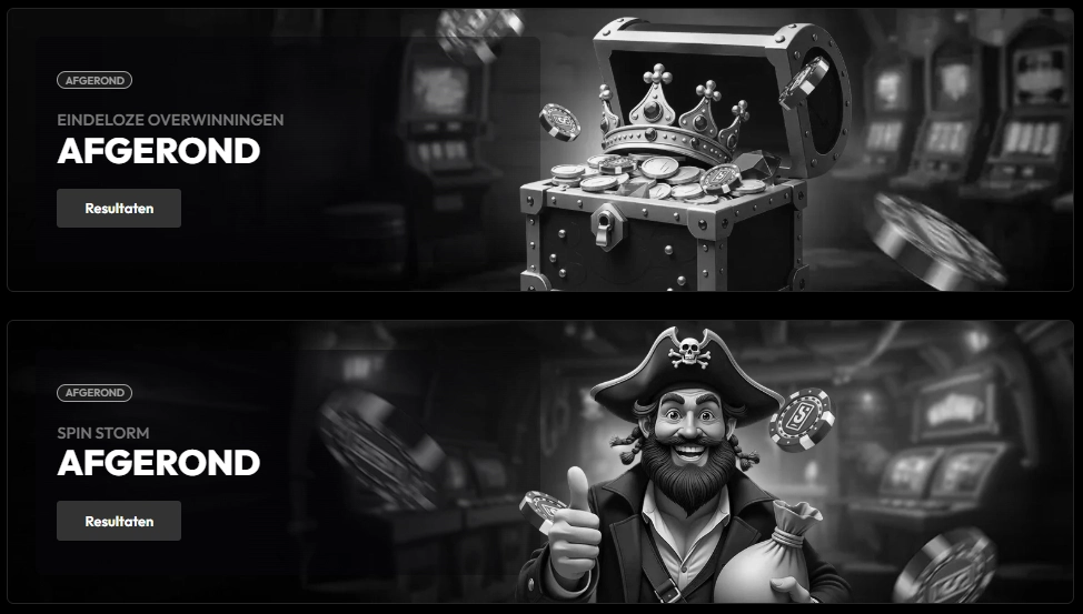 Endless Wins-toernooi op de promotiepagina van Slotorado Casino
